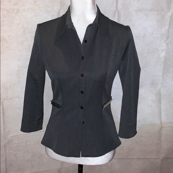 Vertigo Designer Jacket w/ Metal Details Fitted - Picture 1 of 12